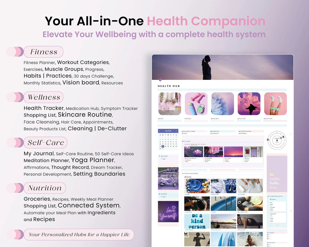 Wellness Notion Template