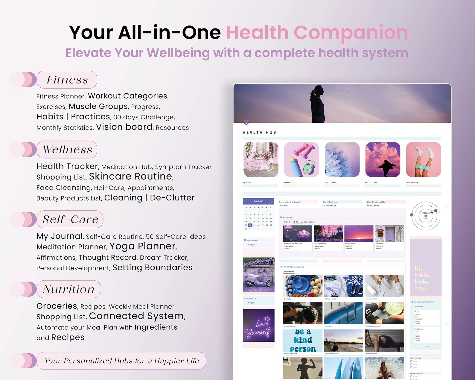 Wellness Notion Template