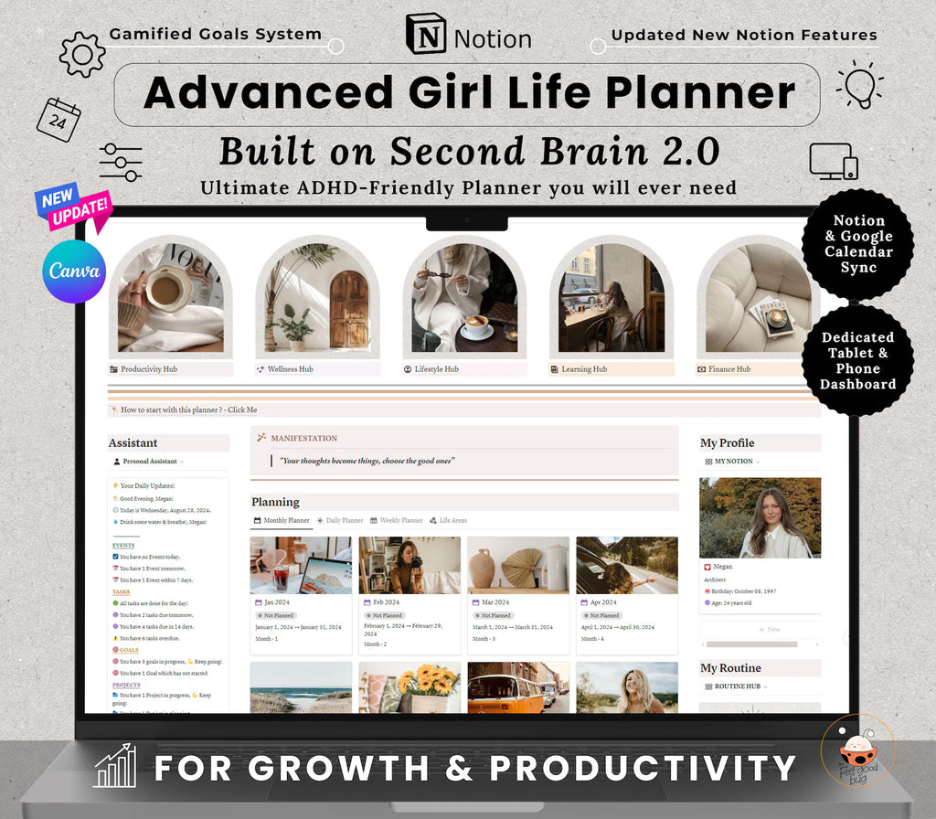 Notion Advanced Life Planner All in One