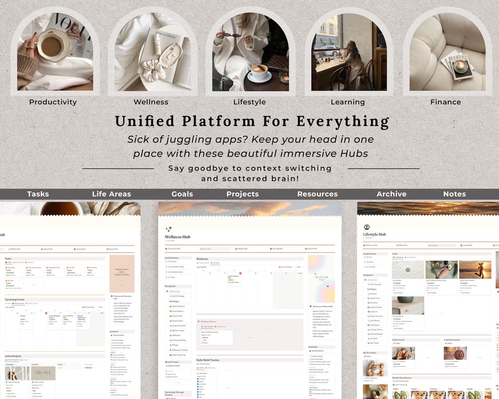 Notion Advanced Life Planner All in One